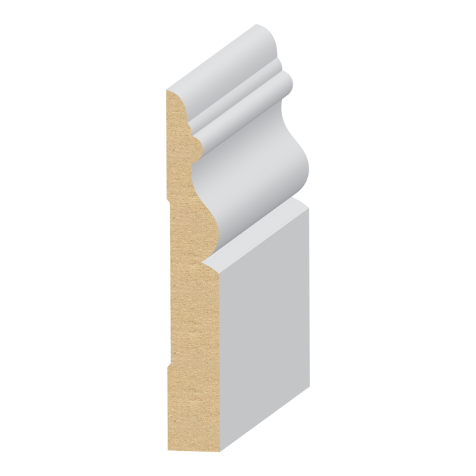 9/16" × 3 7/8” × 16'
PRIMED MDF BASEBOARD
