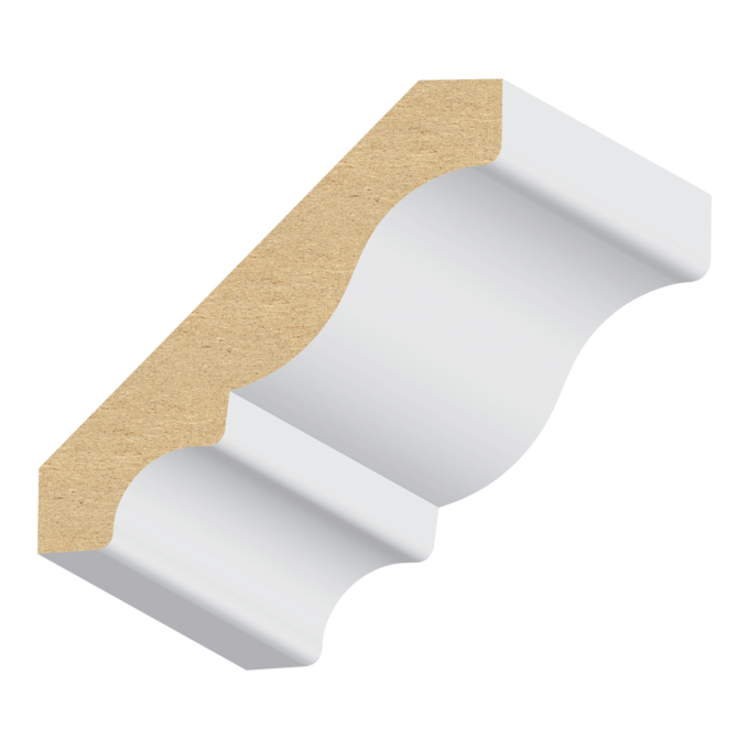 9/16” × 3 1/4" × 16’
PRIMED MDF CROWN MOLDING