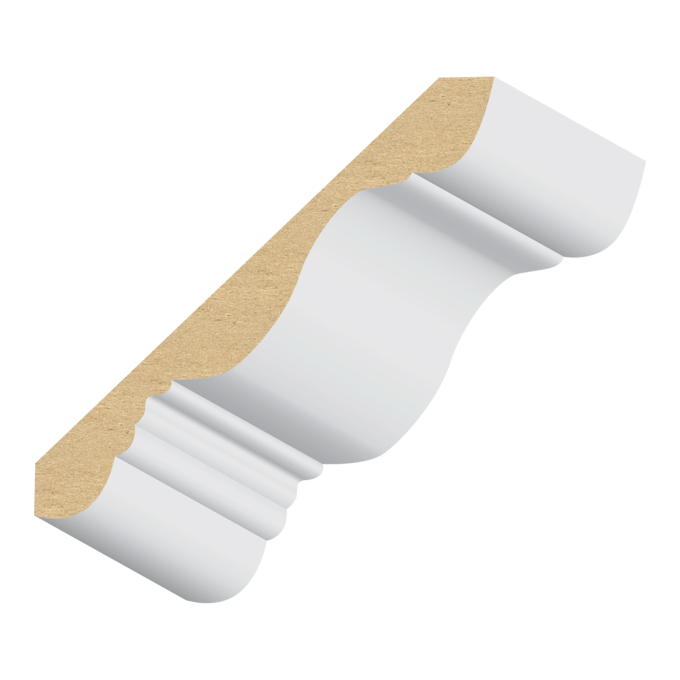 9/16” × 4 1/4" × 16’
PRIMED MDF CROWN MOLDING