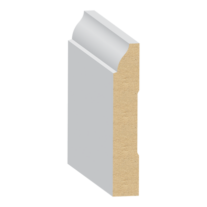 9/16" × 3-1/4" × 16’     PRIMED MDF BASEBOARD