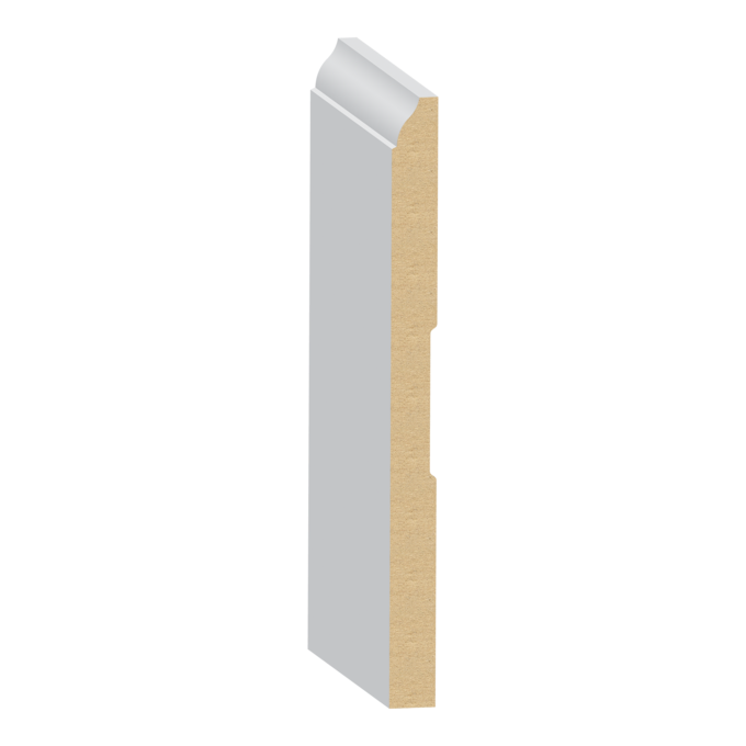 9/16" × 7-1/4" × 16’     PRIMED MDF BASEBOARD