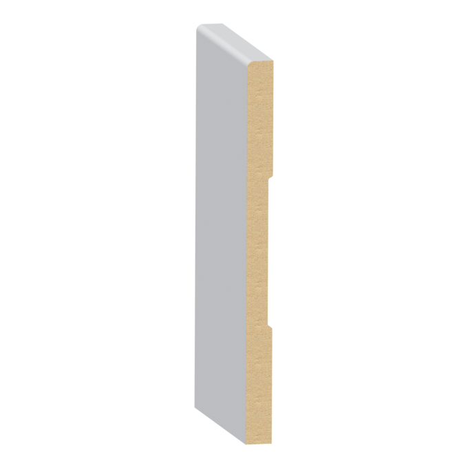 1/2" × 7-1/4" × 16’     PRIMED MDF BASEBOARD
