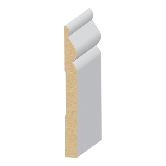 1/2" × 5-1/4" × 16' PRIMED MDF BASEBOARD