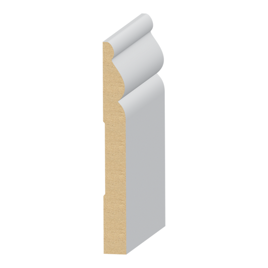 9/16" × 5-1/4” × 16' PRIMED MDF BASEBOARD