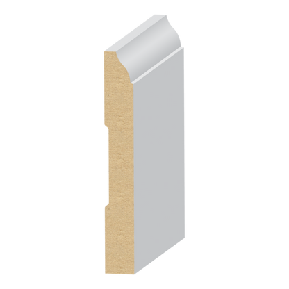9/16" × 4 1/4” × 16' PRIMED MDF BASEBOARD