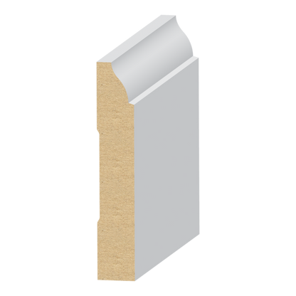 9/16" × 3 1/4" × 16' PRIMED MDF BASEBOARD