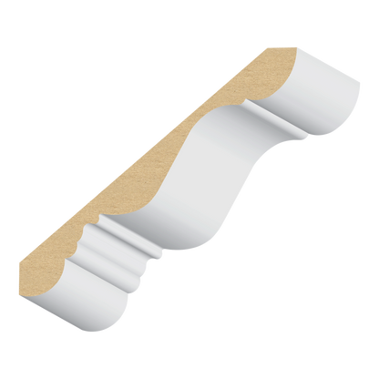 11/16" × 6” × 16' PRIMED MDF CROWN MOLDING