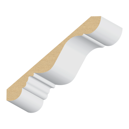 11/16" × 6” × 16' PRIMED MDF CROWN MOLDING