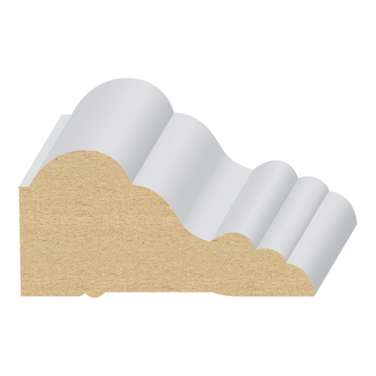 1" × 2-1/2” × 16'  PRIMED MDF CROWN MOLDING