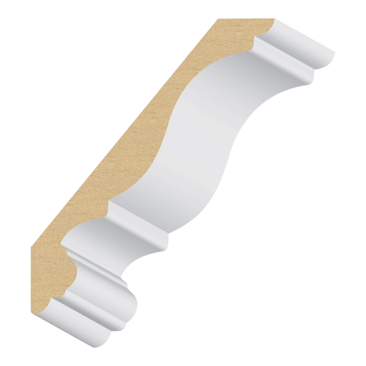 5/8" × 5" × 16' PRIMED MDF CROWN MOLDING