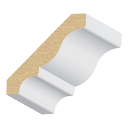9/16” × 3 1/4" × 16’  PRIMED MDF CROWN MOLDING