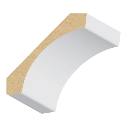 9/16” × 3 3/8" × 16’  PRIMED MDF CROWN MOLDING