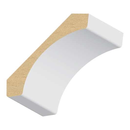 9/16” × 3 3/8" × 16’  PRIMED MDF CROWN MOLDING
