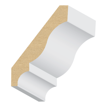 5/8” × 3 5/8" × 16’ PRIMED MDF CROWN MOLDING