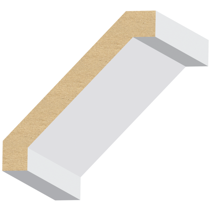 9/16” × 4 1/4" × 16’ PRIMED MDF CROWN MOLDING