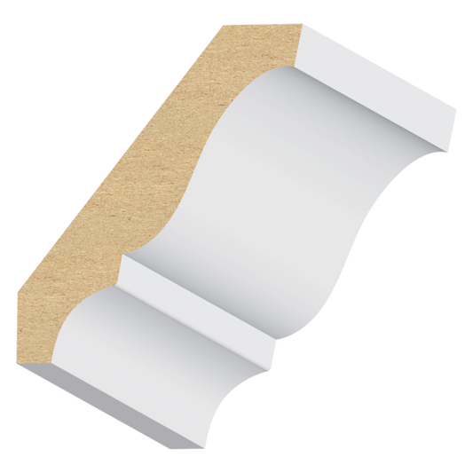 9/16” × 2 3/4" × 16’ PRIMED MDF CROWN MOLDING