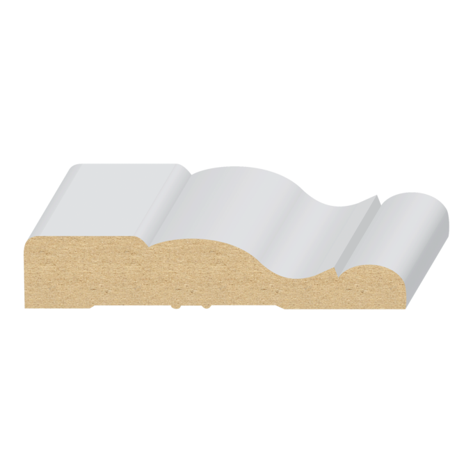 5/8" × 3-1/4” × 17’ PRIMED MDF CASING